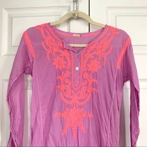 Matta Embroidered Tunic Dress